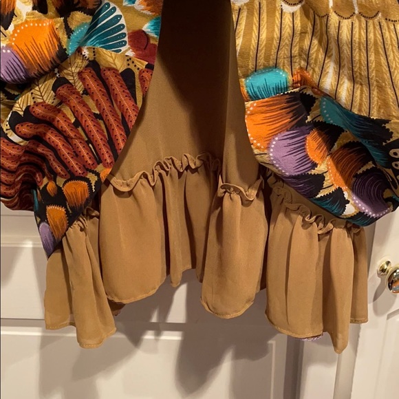 Silk Anthropologie Vibrant Dress - Picture 6 of 10